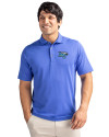 Middle Tennessee Blue Raiders Cutter & Buck Virtue Eco Pique Recycled Mens Polo Chelan Blue Front Thumbnail Image