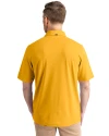 Cal Golden Bears Cutter & Buck Virtue Eco Pique Recycled Mens Polo College Gold Back Thumbnail Image