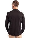 North Carolina A&T Aggies Cutter & Buck Virtue Eco Pique Recycled Quarter Zip Mens Pullover Black Back Thumbnail Image