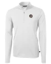 Florida State Seminoles Cutter & Buck Virtue Eco Pique Recycled Quarter Zip Mens Pullover White Mannequin Thumbnail Image