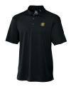 Wichita State Shockers Cutter & Buck Genre Textured Solid Mens Polo Black Mannequin Thumbnail Image