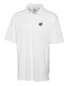 Wichita State Shockers Cutter & Buck Genre Textured Solid Mens Polo White Mannequin Thumbnail Image