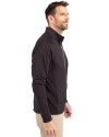 Michigan State Spartans Cutter & Buck Adapt Eco Knit Hybrid Recycled Mens Full Zip Jacket Black Side Thumbnail Image