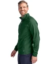 Michigan State Spartans Cutter & Buck Adapt Eco Knit Hybrid Recycled Mens Full Zip Jacket Hunter Green Side Thumbnail Image