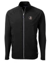 View image 3: Florida State Seminoles Cutter & Buck Adapt Recycled Soft Knit Stretch Mens Hybrid Full Zip Jacket Black Mannequin