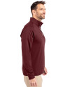 Harvard Crimson Cutter & Buck Adapt Eco Knit Stretch Recycled Mens Quarter Zip Pullover Bordeaux Side Thumbnail Image