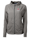 Bradley Braves Cutter & Buck Adapt Eco Knit Hybrid Recycled Womens Full Zip Jacket Elemental Grey Mannequin Thumbnail Image