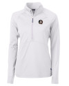 Florida State Seminoles Cutter & Buck Adapt Eco Knit Stretch Recycled Womens Half Zip Pullover White Mannequin Thumbnail Image