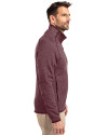 North Carolina Central Eagles Cutter & Buck Mainsail Sweater-Knit Mens Full Zip Jacket Bordeaux Heather Side Thumbnail Image