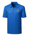 North Carolina A&T Aggies Cutter & Buck Pike Mini Pennant Print Stretch Mens Polo Chelan Blue Mannequin Thumbnail Image