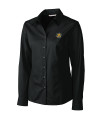 Wichita State Shockers Cutter & Buck Epic Easy Care Fine Twill Womens Long Sleeve Dress Shirt Black Mannequin Thumbnail Image