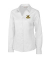 North Carolina A&T Aggies Cutter & Buck Epic Easy Care Fine Twill Womens Long Sleeve Dress Shirt White Mannequin Thumbnail Image