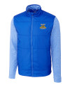 North Carolina A&T Aggies Cutter & Buck Stealth Hybrid Quilted Mens Big and Tall Full Zip Windbreaker Jacket Chelan Blue Mannequin Thumbnail Image