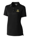 North Carolina A&T Aggies Cutter & Buck Advantage Eco Tri-Blend Pique Womens Polo Black Mannequin Thumbnail Image