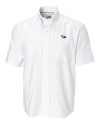 North Carolina Central Eagles Cutter & Buck Epic Easy Care Nailshead Mens Short Sleeve Dress Shirt White Mannequin Thumbnail Image