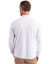 Washington State Cougars Cutter & Buck Virtue Eco Pique Recycled Quarter Zip Mens Pullover White Back Thumbnail Image