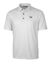 North Carolina Central Eagles Cutter & Buck Pike Double Dot Print Stretch Mens Polo Charcoal Mannequin Thumbnail Image