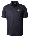North Carolina A&T Aggies Cutter & Buck Pike Double Dot Print Stretch Mens Polo Black Mannequin Thumbnail Image