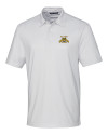 North Carolina A&T Aggies Cutter & Buck Pike Double Dot Print Stretch Mens Polo White Mannequin Thumbnail Image