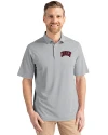 UNLV Rebels Cutter & Buck Virtue Eco Pique Recycled Mens Big and Tall Polo Polished Medium Gray Front Thumbnail Image