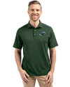 Tulane Green Wave Cutter & Buck Virtue Eco Pique Recycled Mens Big and Tall Polo Hunter Green Front Thumbnail Image
