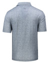 UOP Tigers Cutter & Buck Pike Constellation Print Stretch Mens Polo Polished Medium Gray Mannequin Back Thumbnail Image