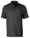 San Diego State Aztecs Cutter & Buck Pike Constellation Print Stretch Mens Polo Black Mannequin Thumbnail Image