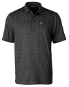 Wake Forest Demon Deacons Cutter & Buck Pike Constellation Print Stretch Mens Polo Black Mannequin Thumbnail Image