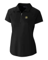 Wichita State Shockers Cutter & Buck Forge Stretch Womens Short Sleeve Polo Black Mannequin Thumbnail Image