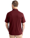Virginia Tech Hokies Cutter & Buck Virtue Eco Pique Recycled Mens Polo Bordeaux Back Thumbnail Image