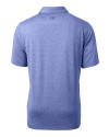 North Carolina A&T Aggies Cutter & Buck Forge Heathered Stretch Mens Polo Tour Blue Heather Mannequin Back Thumbnail Image