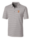 View image 3: Tennessee Volunteers Cutter & Buck Forge Epic Confidence Recycled Heathered Stripe Stretch Mens Polo Polished Medium Gray Mannequin