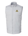 North Carolina A&T Aggies Cutter & Buck Stealth Hybrid Quilted Mens Big and Tall Windbreaker Vest Polished Medium Gray Mannequin Thumbnail Image