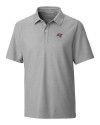 Tampa Bay Buccaneers Cutter & Buck Breakthrough Mens Polo Polished Medium Gray Mannequin Thumbnail Image