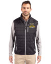 North Carolina A&T Aggies Cutter & Buck Rainier PrimaLoft® Mens Big and Tall Eco Insulated Full Zip Puffer Vest Black Front Thumbnail Image