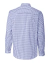 North Carolina A&T Aggies Cutter & Buck Easy Care Stretch Gingham Mens Big and Tall Long Sleeve Dress Shirt Tour Blue Mannequin Back Thumbnail Image