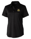 View image 3: North Carolina A&T Aggies Cutter & Buck Prospect Eco Textured Stretch Recycled Womens Short Sleeve Polo Black Mannequin