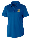 North Carolina A&T Aggies Cutter & Buck Prospect Eco Textured Stretch Recycled Womens Short Sleeve Polo Tour Blue Mannequin Thumbnail Image