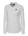 Wichita State Shockers Cutter & Buck Stretch Oxford Womens Long Sleeve Dress Shirt White Mannequin Thumbnail Image