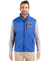 North Carolina A&T Aggies Cutter & Buck Rainier PrimaLoft® Mens Eco Insulated Full Zip Puffer Vest Royal Front Thumbnail Image