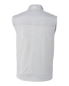 Winston-Salem State Rams Cutter & Buck Stealth Hybrid Quilted Mens Windbreaker Vest Polished Medium Gray Mannequin Back Thumbnail Image