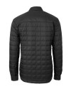 Winston-Salem State Rams Cutter & Buck Rainier PrimaLoft® Mens Eco Insulated Quilted Shirt Jacket Black Mannequin Back Thumbnail Image