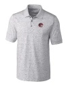 Winston-Salem State Rams Cutter & Buck Advantage Tri-Blend Space Dye Mens Polo Elemental Grey Mannequin Thumbnail Image
