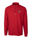 Winston-Salem State Rams Cutter & Buck Traverse Stretch Eco Quarter Zip Mens Pullover Red Mannequin Thumbnail Image