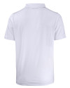 Winston-Salem State Rams Cutter & Buck Prospect Eco Textured Stretch Recycled Mens Short Sleeve Polo White Mannequin Back Thumbnail Image