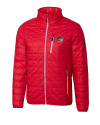 Winston-Salem State Rams Cutter & Buck Rainier PrimaLoft® Mens Eco Insulated Full Zip Puffer Jacket Red Mannequin Thumbnail Image