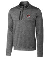 Winston-Salem State Rams Cutter & Buck Stealth Heathered Quarter Zip Mens Pullover Elemental Grey Mannequin Thumbnail Image