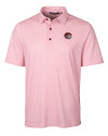 Winston-Salem State Rams Cutter & Buck Pike Double Dot Print Stretch Mens Polo Cardinal Red Mannequin Thumbnail Image