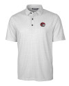 Winston-Salem State Rams Cutter & Buck Pike Double Dot Print Stretch Mens Polo Charcoal Mannequin Thumbnail Image