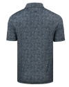 Winston-Salem State Rams Cutter & Buck Pike Constellation Print Stretch Mens Polo Black Mannequin Back Thumbnail Image